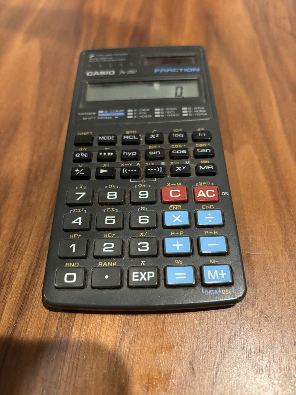 Casio FX-280 Solar Scientific Fraction Calculator